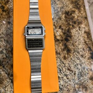 Casio Silver and Black Digital Watch